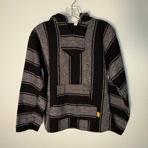 Vintage Molina Baja Hoodie Black & White – Mexico – Unisex – Boho Surf Hoodie –